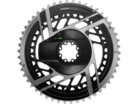 SRAM Red AXS E1 power meter chainrings 46-33 teeth DM black/silver